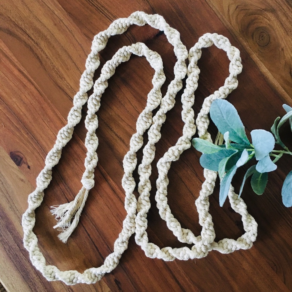 Macrame Rope Swag Decor for Wall or Mantel 8 ft